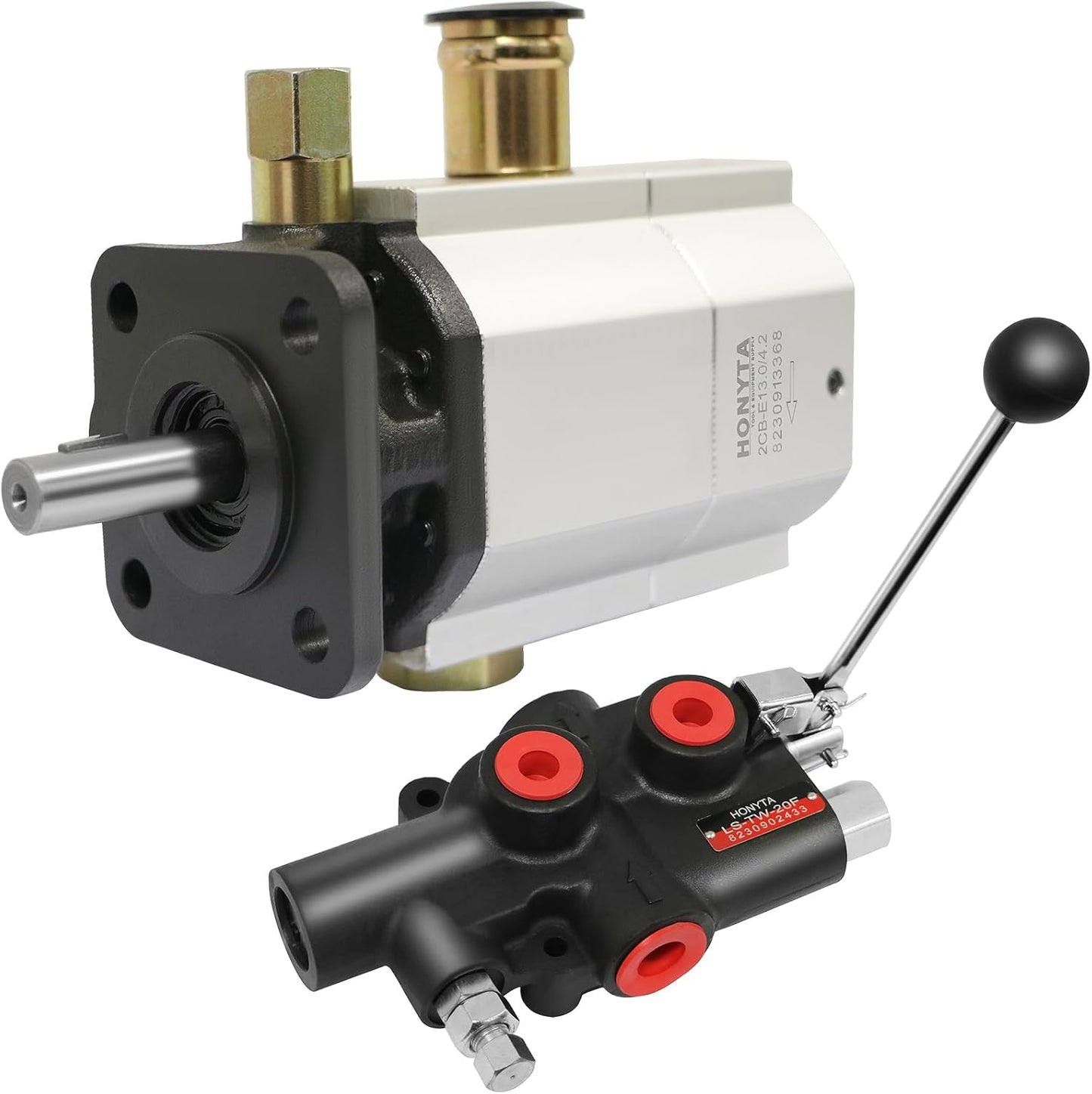 Bomba hidráulica de troncos de 11 GPM Bomba de engranajes de 2 etapas, bomba de engranajes HI/LO, bomba divisora de madera de 3000 PSI, 3600 RPM, bombas divisoras de troncos de aluminio de 1/8