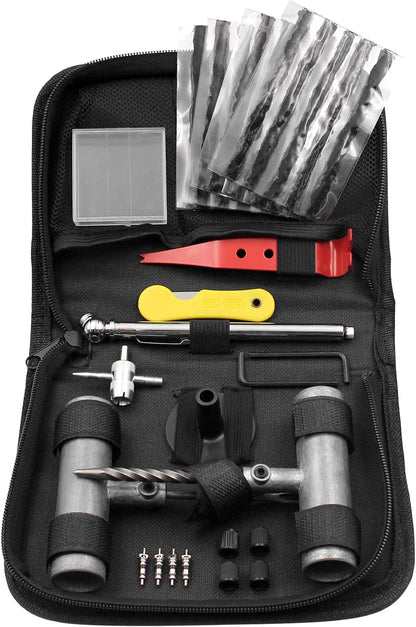 Handfly - Kit de reparación de neumáticos de alta resistencia, kit de 39 tapones de neumáticos para coche, motocicleta, camión, tractor, remolque, RV, ATV, ARB, SUV
