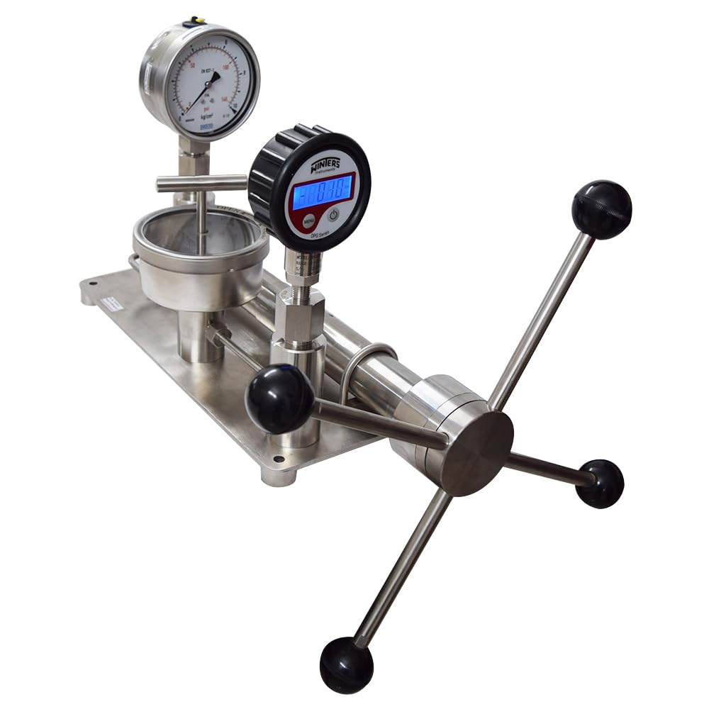 Ace Instruments Modelo: AI-PCAL1. Rango: 0-200 kg/cm² Calibrador de presión y vacío de sobremesa (rango: 0-200 kg/cm²) para laboratorios de calibración, industria farmacéutica y petroquímica.