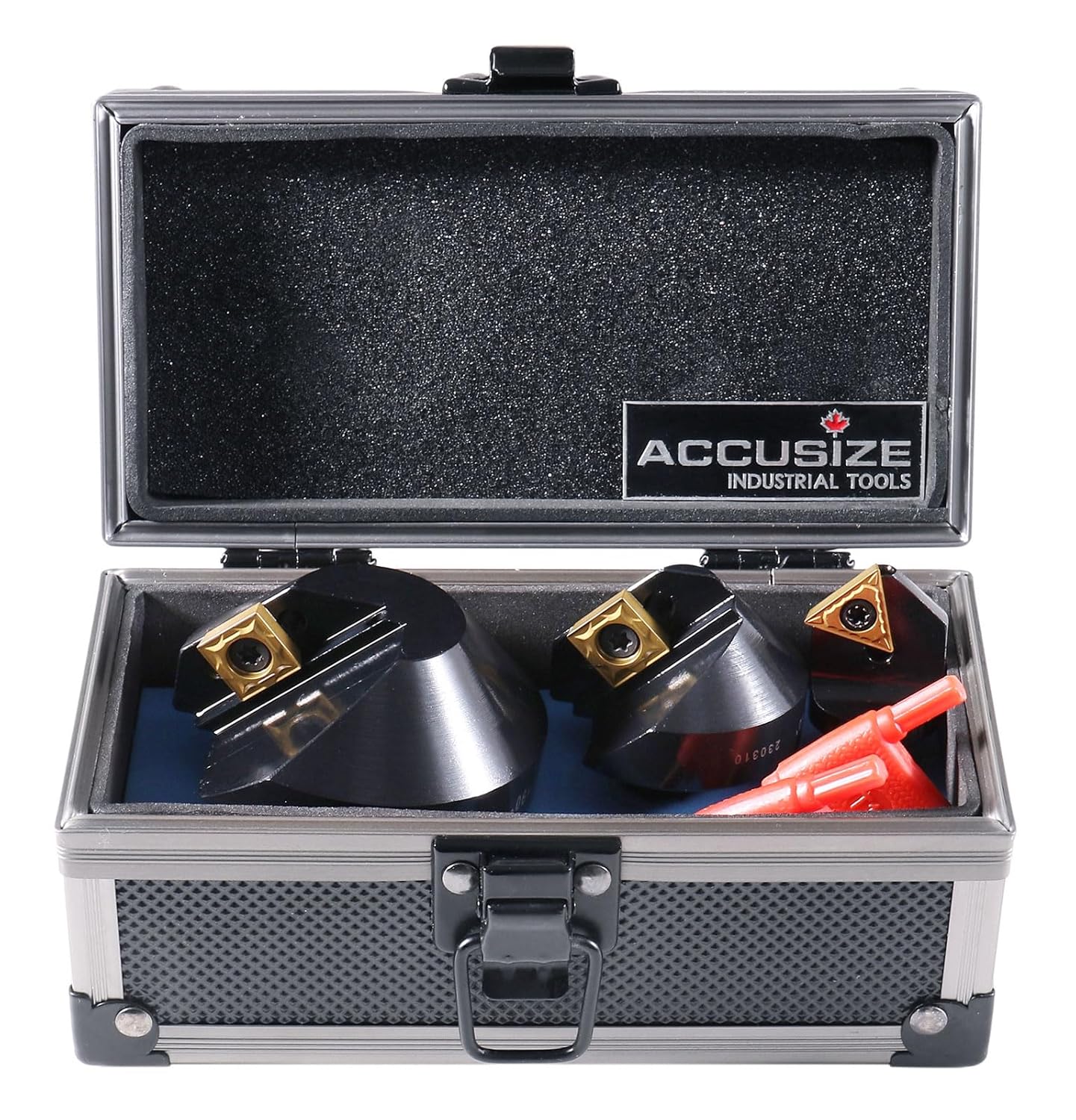 Accusize Industrial Tools, Avellanadores de carburo indexables de 82 grados de 1/4'', 1/2'' y 1-1/4", 0046-0982 90°
