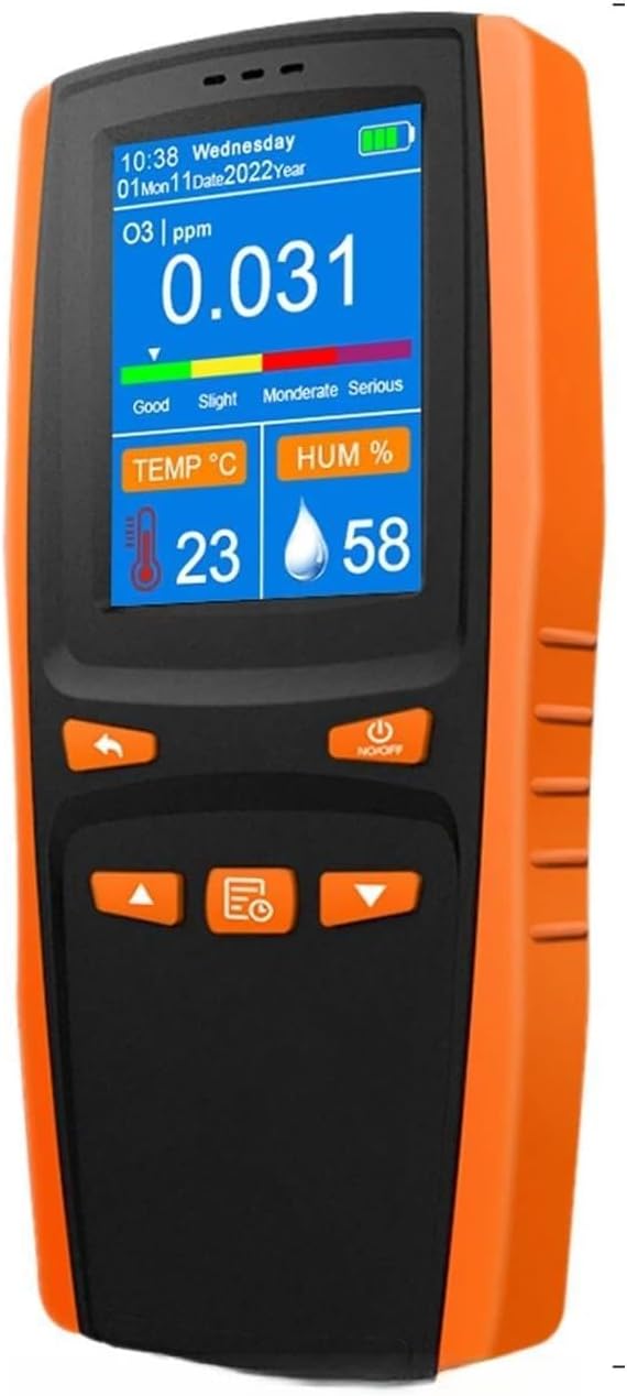 Detector de gas de alcantarillado, analizador de ozono, contaminación de calidad del aire, monitor portátil de mano, detector de gas ozono O3, sensor inteligente, medidor de ozono para el trabajo 1005006982263774
