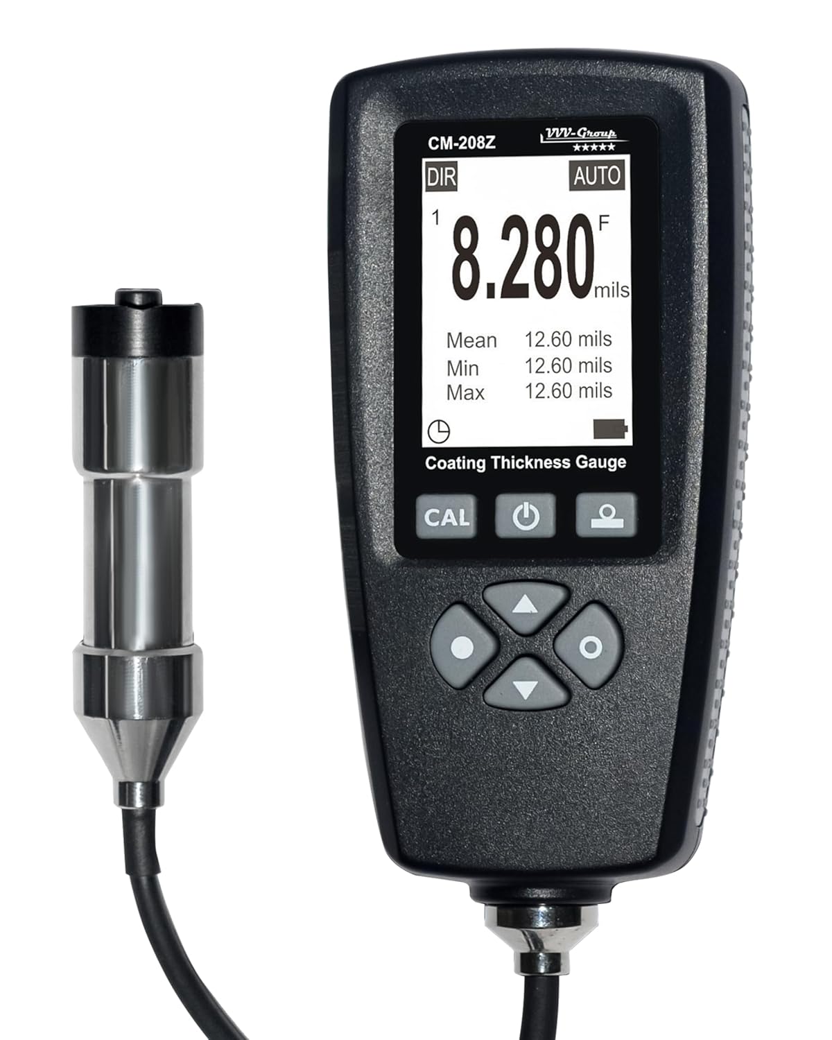Medidor industrial profesional de la pintura del indicador CM-208Z del grueso de la capa con la sonda externa