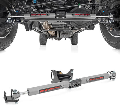 Rough Country Estabilizador de dirección dual N3 para Ford Super Duty 05-24 - 8749130