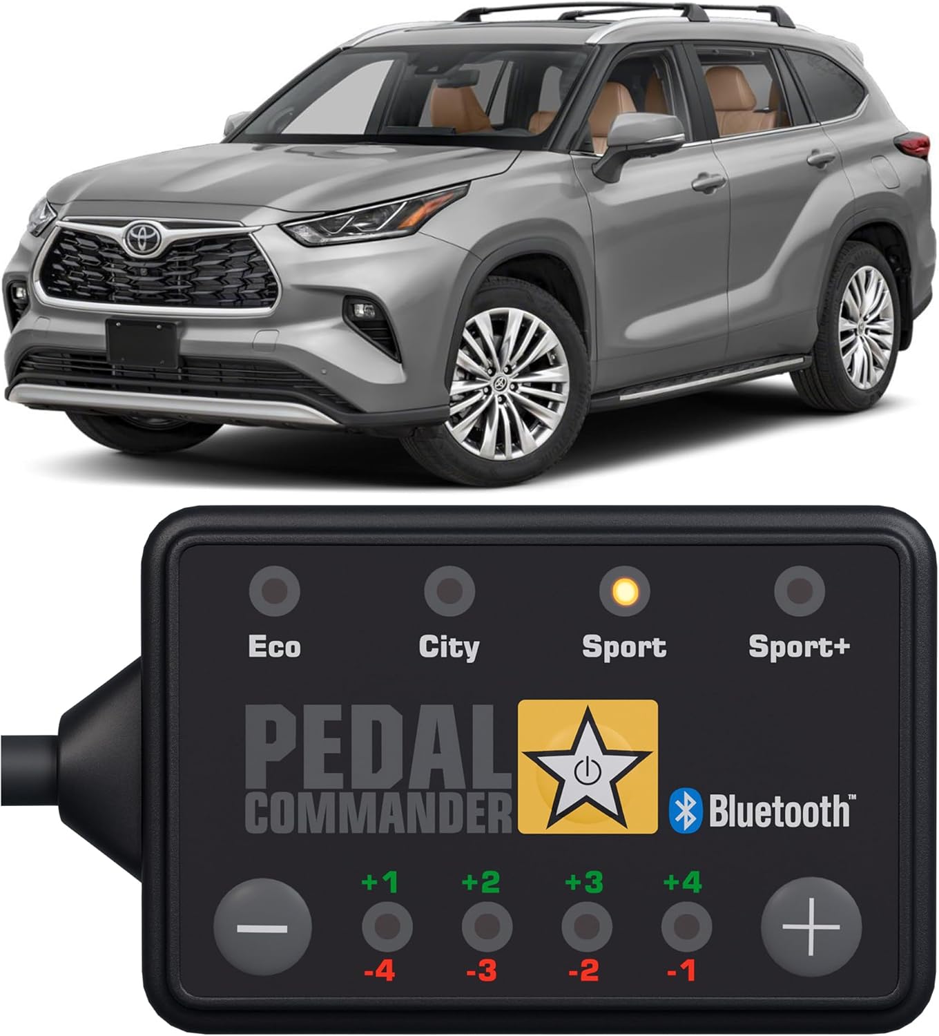 PEDAL COMMANDER Para Toyota Highlander (2014-2019) (3ª generación) Base, L, LE, LE Plus, Limited, Platinum, SE, XLE (2.7L 3.5L) Controlador de respuesta del acelerador - PC55