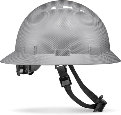 Acerpal Casco duro OSHA con diseño de fibra de carbono ventilada de ala completa con suspensión de 6 puntos (opciones 1)