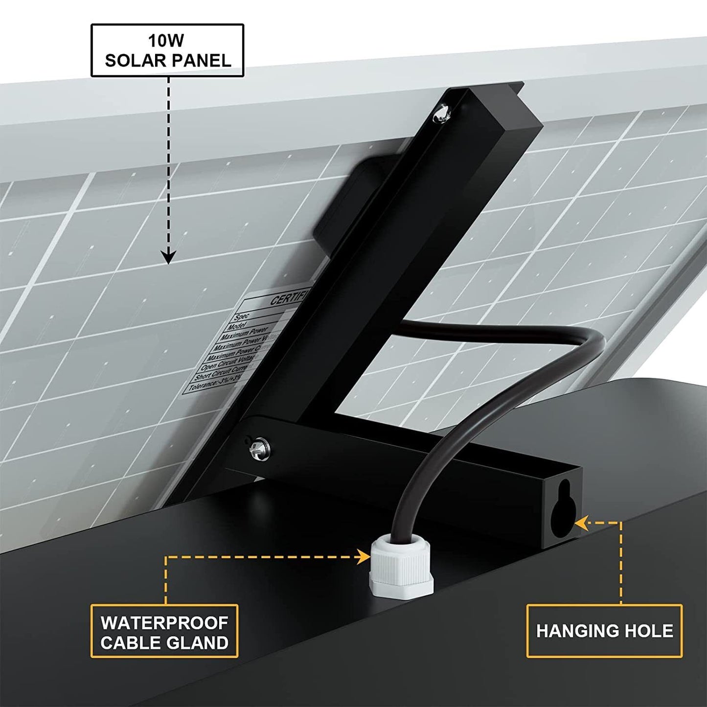 DC HOUSE Solar Powered Electric Fence Charger 15 Mile Electric Fence Energizer