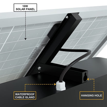 DC HOUSE Solar Powered Electric Fence Charger 15 Mile Electric Fence Energizer