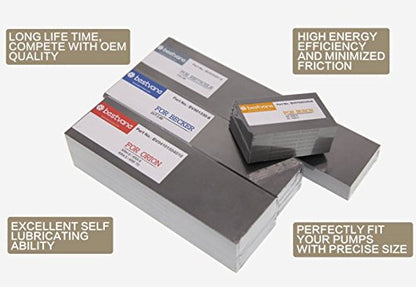 Paleta de carbono 90134900007 WN124-162 para bomba Becker DT3.25 T3.25 VT3.25 DT4.25 VT4.25 T4.25DSK (paquete de 7 piezas)