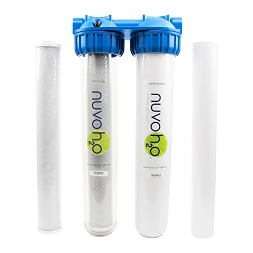NuvoH2O Home Duo - Sistema de filtración de sabor y suavizante para toda la casa