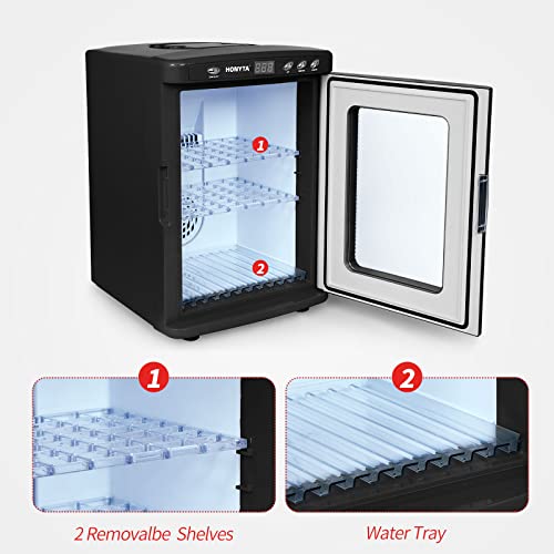 RYFT Incubadoras para incubar huevos, incubadora portátil de laboratorio científico de reptiles de 25 litros con calefacción y enfriamiento de 41.0 °F-140.0 °F, 12 V/110 V para reptiles pequeños (negro)