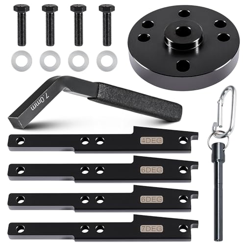 3163021 Kit de herramientas de sincronización de leva + 3163530 Herramienta de ajuste de freno de motor de 7 mm para todos los motores Cummins ISX QSX 2007-2017 con extractor de engranajes de leva y