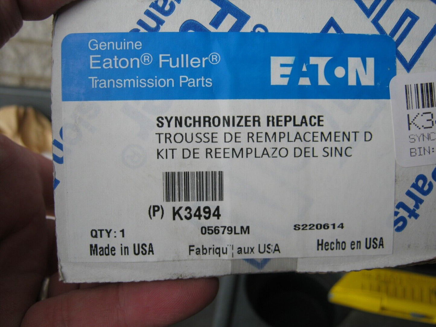 GENUINE EATON FULLER SLIDING CLUTCH SYNCRONIZER REPLACEMENT KIT ~ K3494