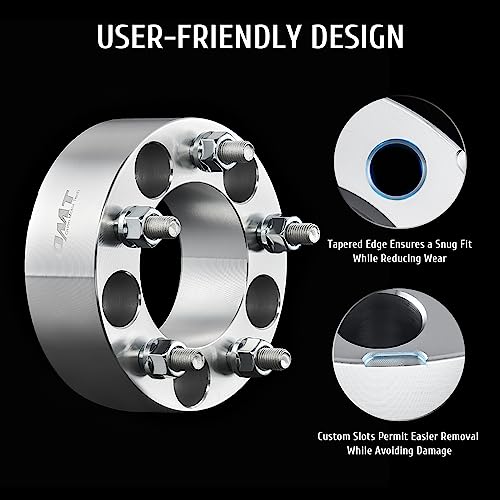 Orion Motor Tech 4pcs 5,1 cm Rueda Espaciadores 5 x 4,75 | 12 x 1,5 Studs para Chevy Corvette Camaro S10 S15 GMC Jimmy Sonoma Typhoon & Cadillac Oldsmobile Pontiac