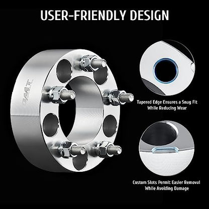 Orion Motor Tech 4pcs 5,1 cm Rueda Espaciadores 5 x 4,75 | 12 x 1,5 Studs para Chevy Corvette Camaro S10 S15 GMC Jimmy Sonoma Typhoon & Cadillac Oldsmobile Pontiac
