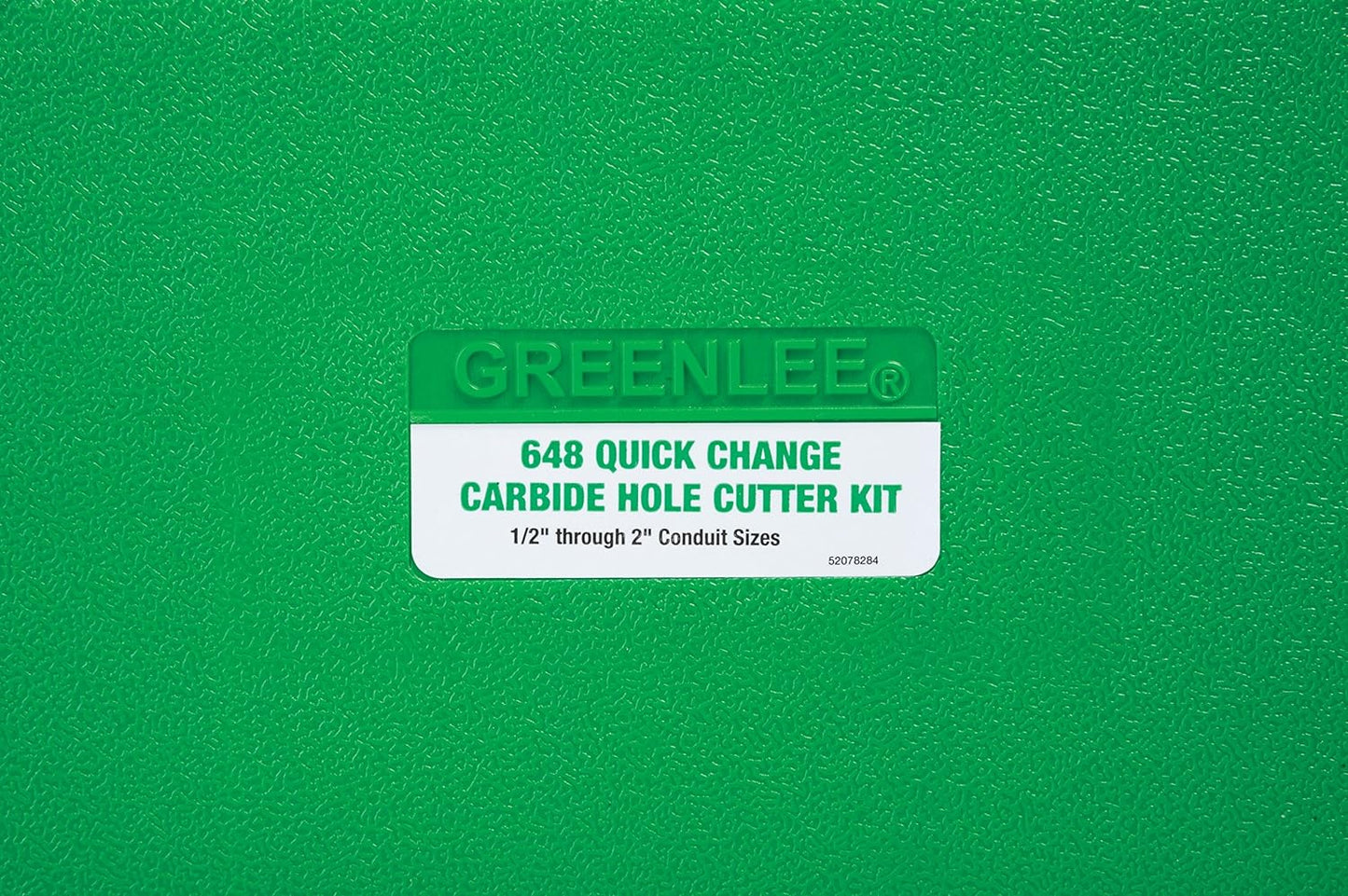Greenlee - Cortador de carburo, Qck Chnge, 8Pc, fabricación de agujeros (648)