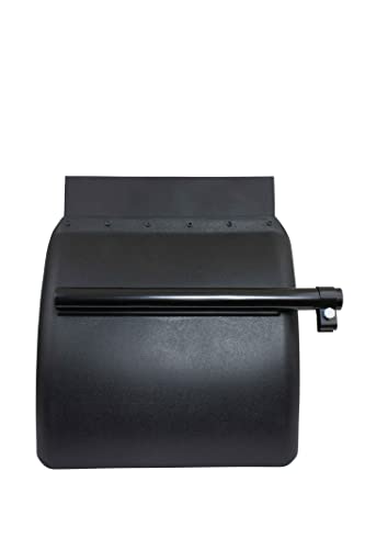 Juego de guardabarros de polietileno negro 24x24 Freightliner Kenworth Peterbilt con herrajes