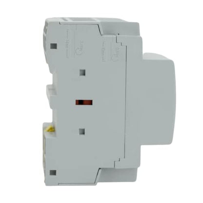Contactor IEC 400V (funcionamiento silencioso) – Bobina de 110/120VCA, carga del motor y carga de iluminación 60A con base de montaje para riel DIN