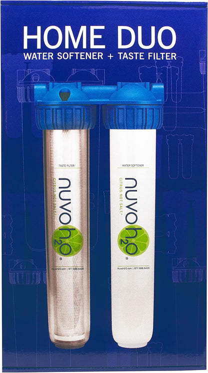 NuvoH2O Home Duo - Sistema de filtración de sabor y suavizante para toda la casa