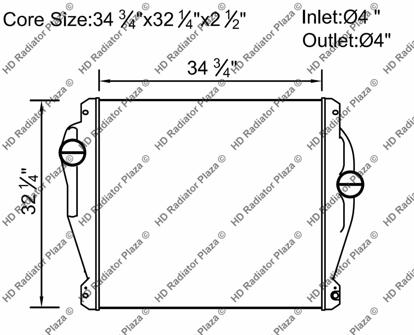 Charge Air Cooler For Argosy Cascadia Century Class Columbia Coronado 4900EX FA