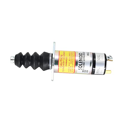 Solenoide de apagado de combustible 1502-12D6U2B2S2A 12V compatible con Woodward Serie 1502 Reemplazo 307-2546 307-2546-00