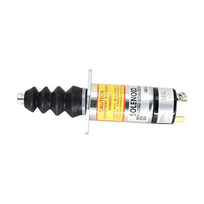 Solenoide de apagado de combustible 1502-12D6U2B2S2A 12V compatible con Woodward Serie 1502 Reemplazo 307-2546 307-2546-00