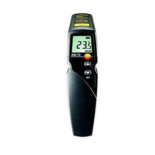 Pistola de temperatura infrarroja (rango: -22 a 752 °F) para HVAC, laboratorios, industrias junto con certificado calibrado de fábrica por Testo 830-T1