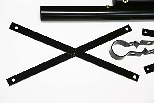 Juego de guardabarros de polietileno negro 24x24 Freightliner Kenworth Peterbilt con herrajes