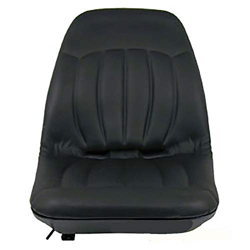 6669135 Un nuevo asiento de vinilo negro con pistas deslizantes se adapta a los modelos Bobcat A220 A300 S100 S130 S150 S160 S175 y más