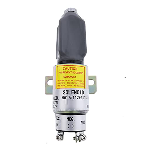 1700-2530 1751-12E6U1B1S1A - Solenoide de apagado diésel de 12 V