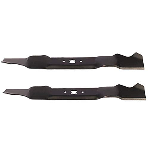 (2) Cuchillas de trituración para cortacésped a presión para Troybilt de 21 pulgadas, sustituye a 942-0741A