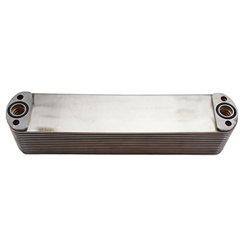 13 placas de enfriador de aceite Core 4965482 4955830 4965487 compatible con Cummins ISX15 X15 QSX15 14.9L 15L 2008-Present
