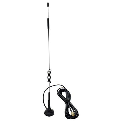 Antena omni de resorte direccional GSM con conector macho SMA, cable de 3 pies y base magnética, bandas 3G 4G LTE, ganancia de 12 dBi y 698-960/1710-2700 MHz