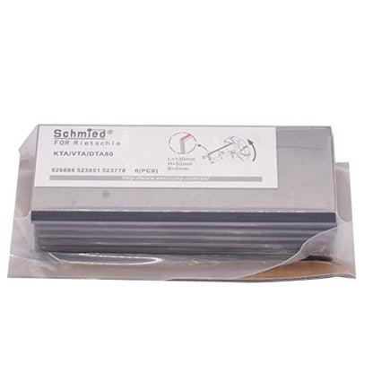 6 paletas de carbono 532778 compatibles con bomba Rietschle DTA 80, KTA 80/1, KTA 80/2, KTA 80/3, KTA 80/4 130-2.047-0.197 in