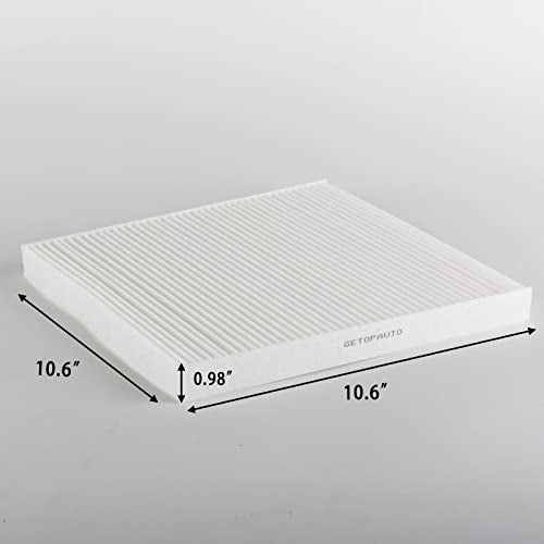 P609422 Filtro de aire de cabina compatible con Freightliner Cascadia, Columbia, Century Class y Coronado sustituye a AF26235, PA4857, P609422, wix 24318, abp n10g 91559, CAF24003, PA10181 (juego de 4)