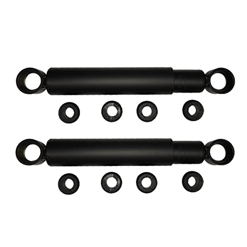 2 unidades de amortiguador de choque resistente con arbustos (compatible con: Kenworth, International, Mack, Volvo en el eje de dirección) (sustituye a 85001)