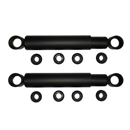 2 unidades de amortiguador de choque resistente con arbustos (compatible con: Kenworth, International, Mack, Volvo en el eje de dirección) (sustituye a 85001)