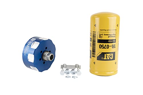 Sinister Diesel Adaptador de filtro CAT para GMC Duramax y CHEVY 2001-2016 - Filtro de combustible CAT de 2 micras