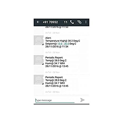 Monitor de alarma de humedad y temperatura en tiempo real con alertas de SMS/correo electrónico junto con certificado de calibración + 12 meses de garantía