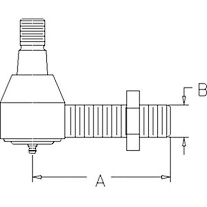LVA10727 - Extremo de barra de acoplamiento exterior izquierdo para tractor John Deere 3120 4320 4520 +