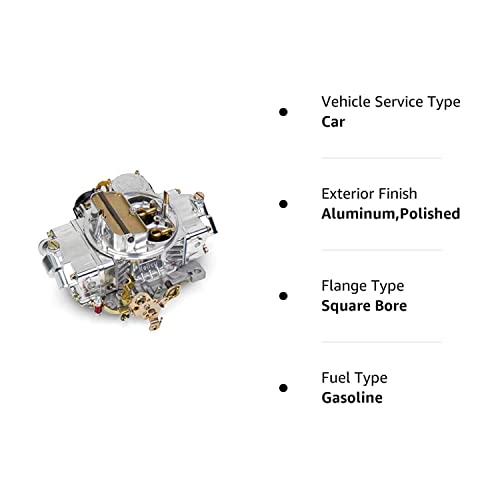 NUEVO CARBURADOR CLÁSICO HOLLEY, brillante, 750 CFM, 4160, 4 barriles, estrangulador eléctrico, solo gasolina, segundos de vacío