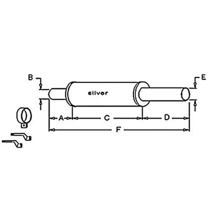 70229531 Silenciador fabricado para Allis Chalmers WC WD WD45 D17 170 175 Series III