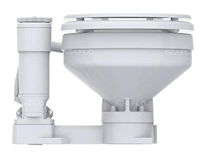 SEAFLO Cabeza de barco de inodoro eléctrico de 24 V