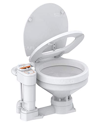 SEAFLO Cabeza de barco de inodoro eléctrico de 24 V