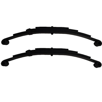 (2) Muelles de doble ojo de 4 hojas para ejes de remolque de 5,000 libras