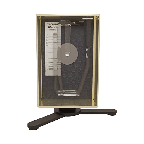 Ace McLeod Mercury - Calibre de vacío (rango de mercurio: 0.394-0.000 in Hg)