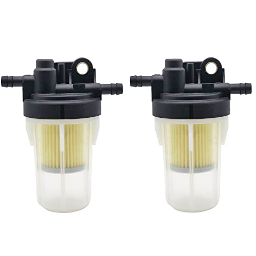 6A320-58862 - Filtro de combustible compatible con Kubota B2320 B2410 L2800 L3400 LX2610HSD M5640SU RTV-X1100CR RTV-X900G RTV900W sustituye a 6A320-5860 60 A320-59912 (juego de 2)