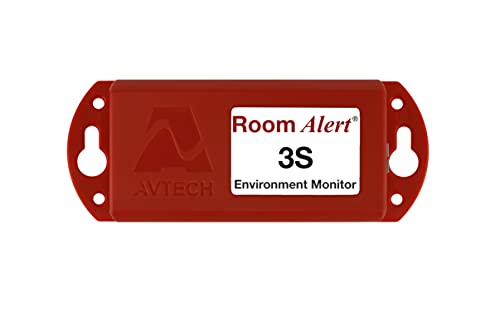 Room Alert Monitor de entorno 3S – Sensor de temperatura integrado, soporta SSL/TLS, cifrado de 2048 bits, SNMP v3, alertas e informes 24/7, fabricado en Estados Unidos