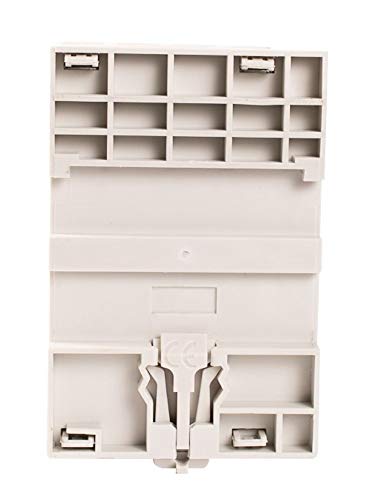 Electrodepot 60 amperios 4 polos normalmente cerrado IEC 400V Contactor (funcionamiento silencioso) - Bobina de 110-120 VAC, inductivo 30 A, resistente 60 A con base de montaje para riel DIN