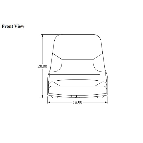 Asiento negro para funda retroexcavadora 580C 580D 580E 580K 580L 580M