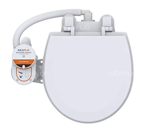 SEAFLO Cabeza de barco de inodoro eléctrico de 24 V